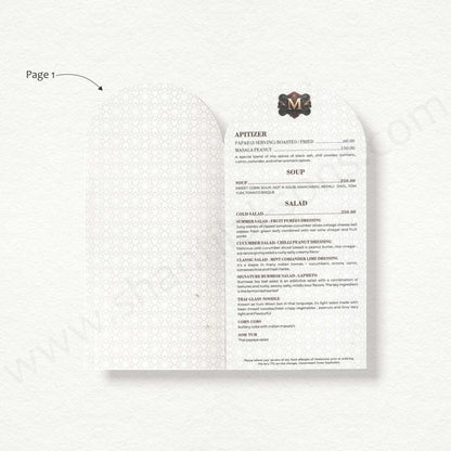 Designer Menu Card | SS A - 2