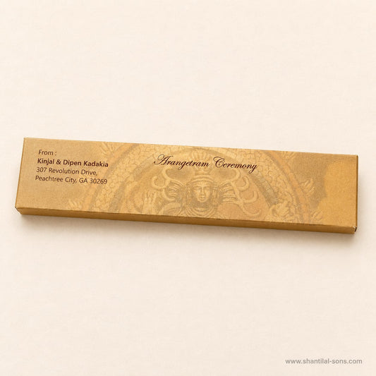Modern Scroll Wedding Invitation |SSR-48