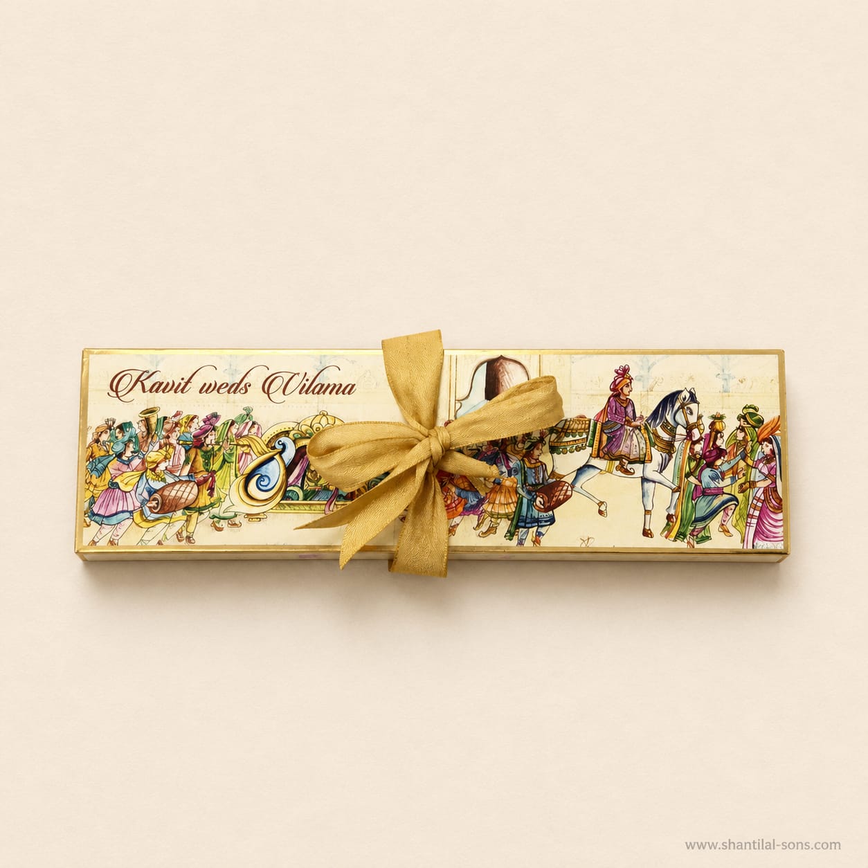 Royal Baraat Scroll Wedding Invitation |SSR-49