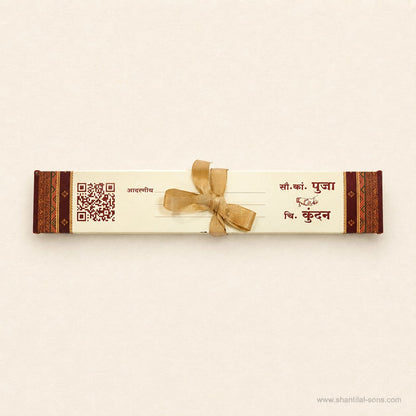 Elegant Traditional Scroll Invitation |SSR-46
