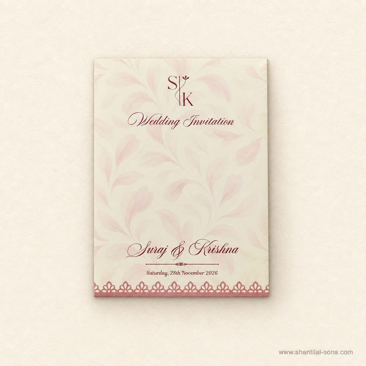 Floral Wedding Invitation | SS - 2009