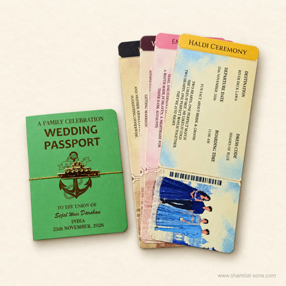 Travel Story Wedding Passport Invitation | SS- 2070 -A