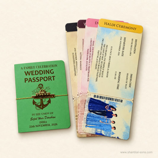 Travel Story Wedding Passport Invitation | SS- 2070 -A