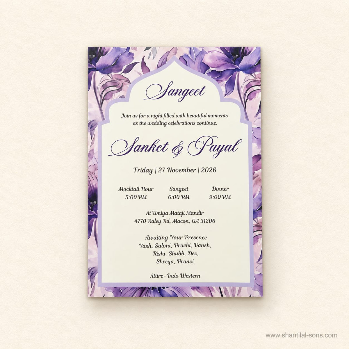 Floral Wedding Invitation | SS - 2009
