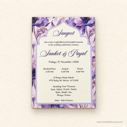 Floral Wedding Invitation | SS - 2009