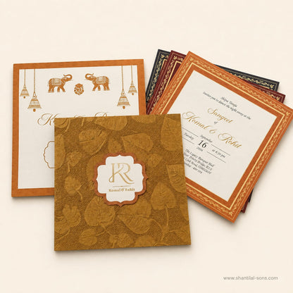 Traditional Handmade Paper Wedding Invitation | SS - 2006