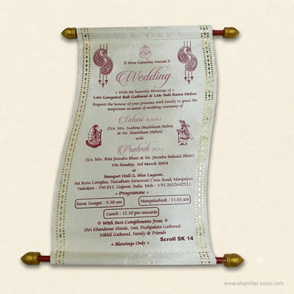 Elegant Scroll Invitation | SSR- 74