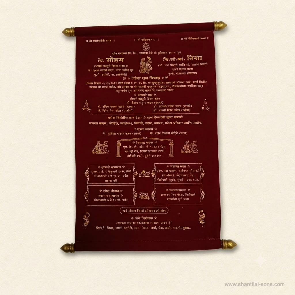 Elegant Scroll Invitation | SSR- 69
