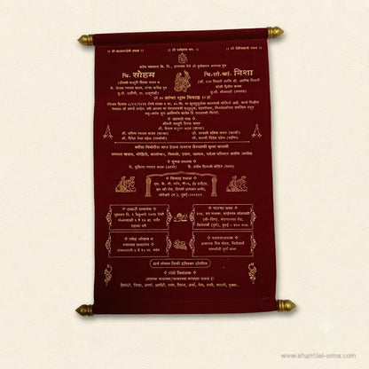 Elegant Scroll Invitation | SSR- 69