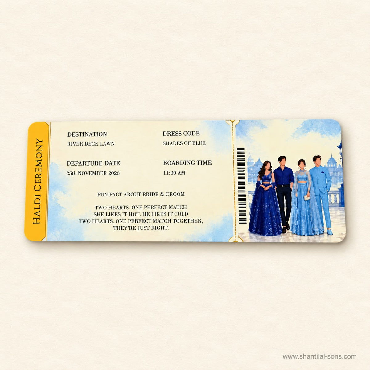Travel Story Wedding Passport Invitation | SS- 2070 -A
