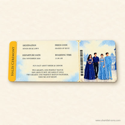 Travel Story Wedding Passport Invitation | SS- 2070 -A