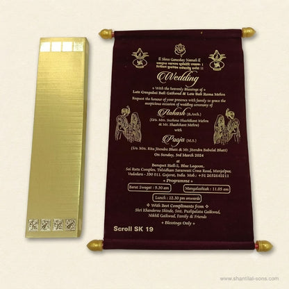 Elegant Scroll Invitation | SSR- 55