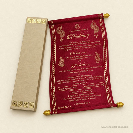 Elegant Scroll Invitation | SSR- 52