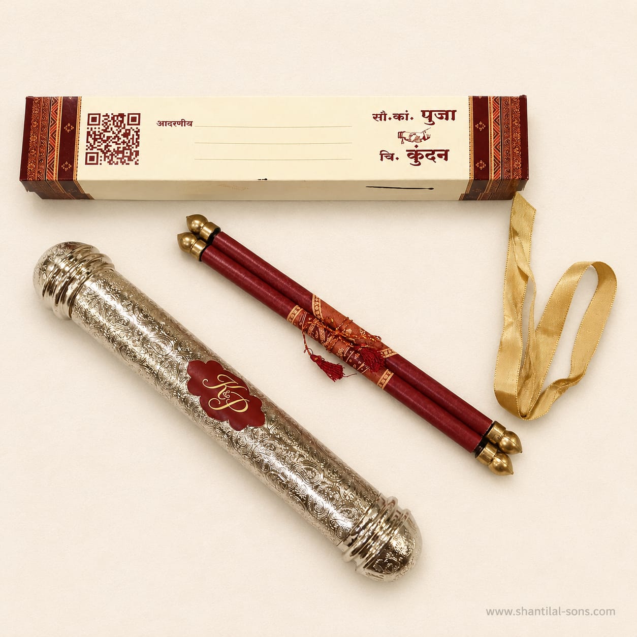Elegant Traditional Scroll Invitation |SSR-46