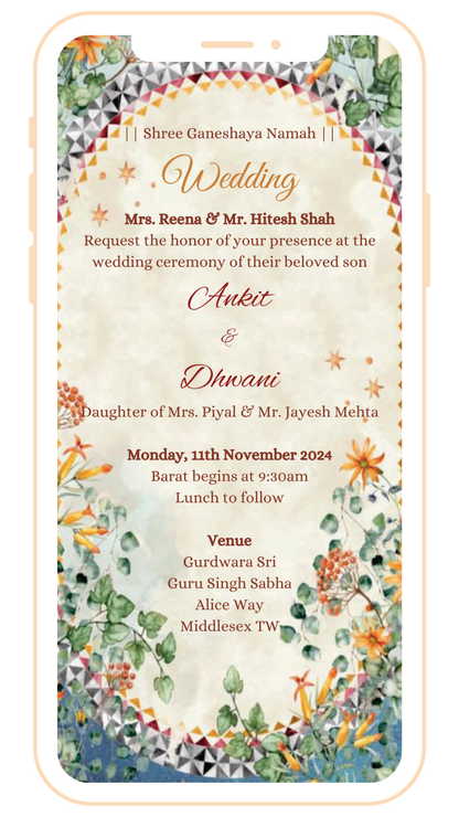 Classy Digital Einvite | E-106