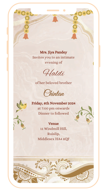 Traditional Digital Einvite | E-108