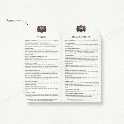 Designer Menu Card | SS A - 2