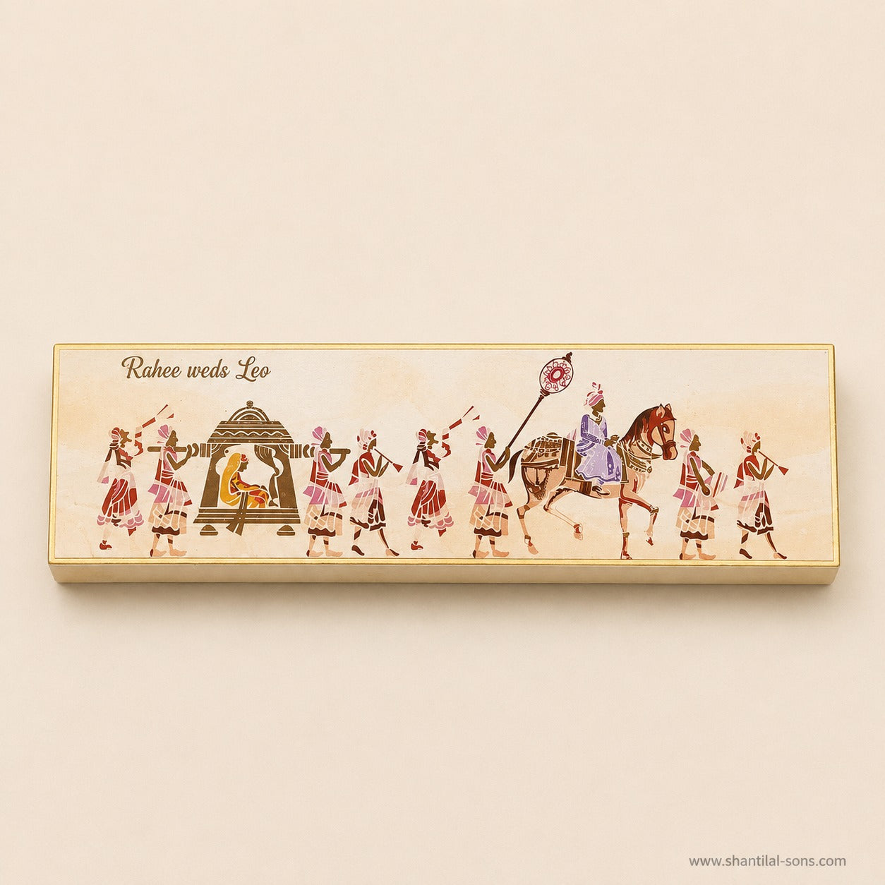 Royal Baraat Scroll Wedding Invitation |SSR-40