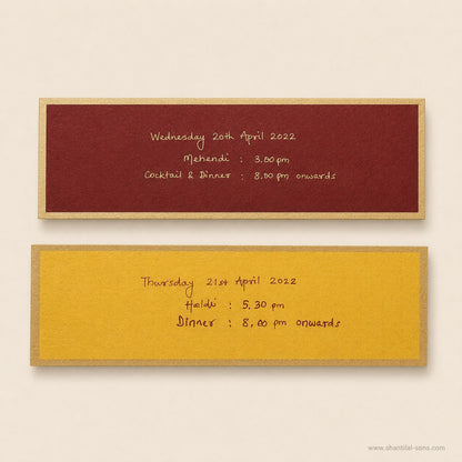 Traditional Scroll Wedding Invitation |SSR-33