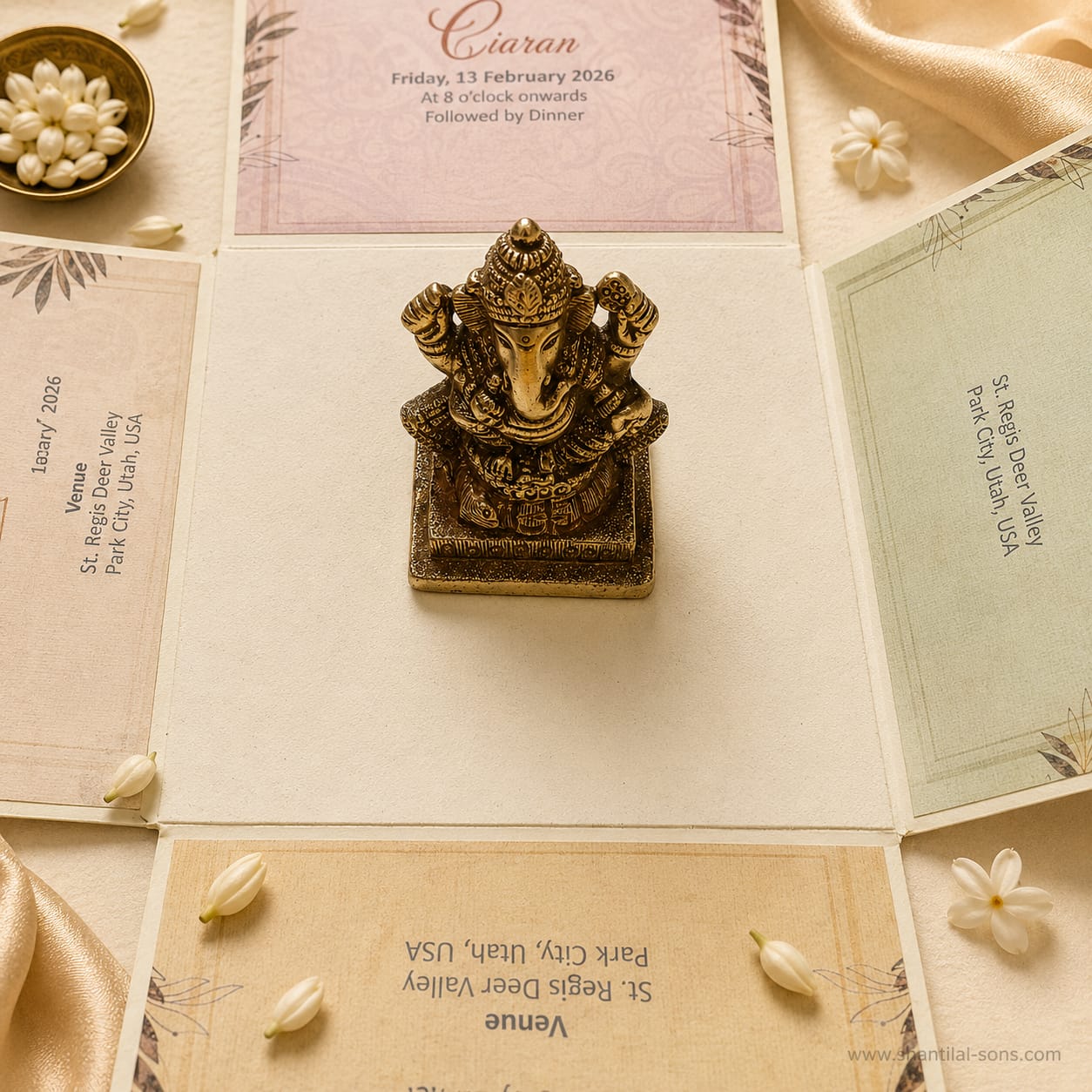 Pastel Floral Wedding Invitation Box |SS-3524