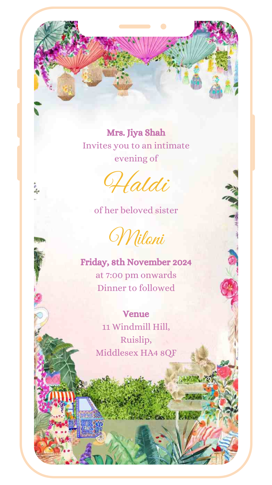 Designer Theme Based Digital Card | E-119
