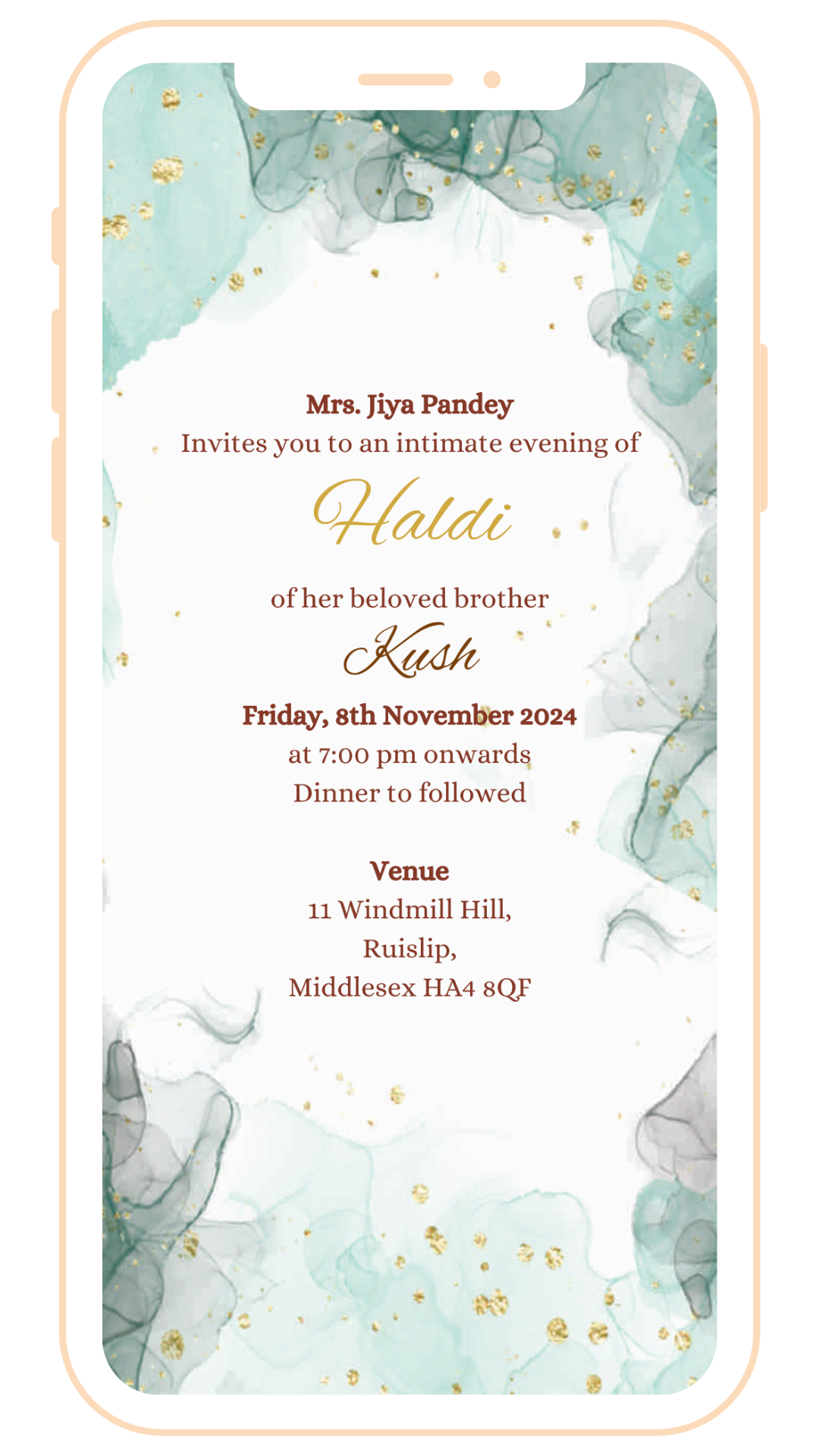 Vibrant Digital Einvite | E-117