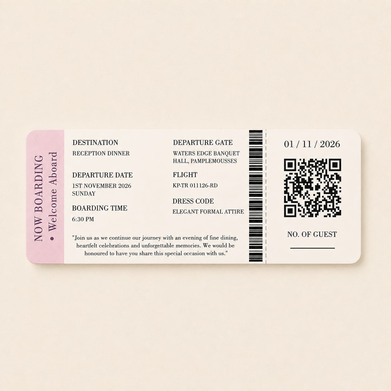 Travel Story Wedding Passport Invitation | SS-
