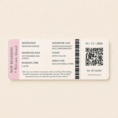Travel Story Wedding Passport Invitation | SS-