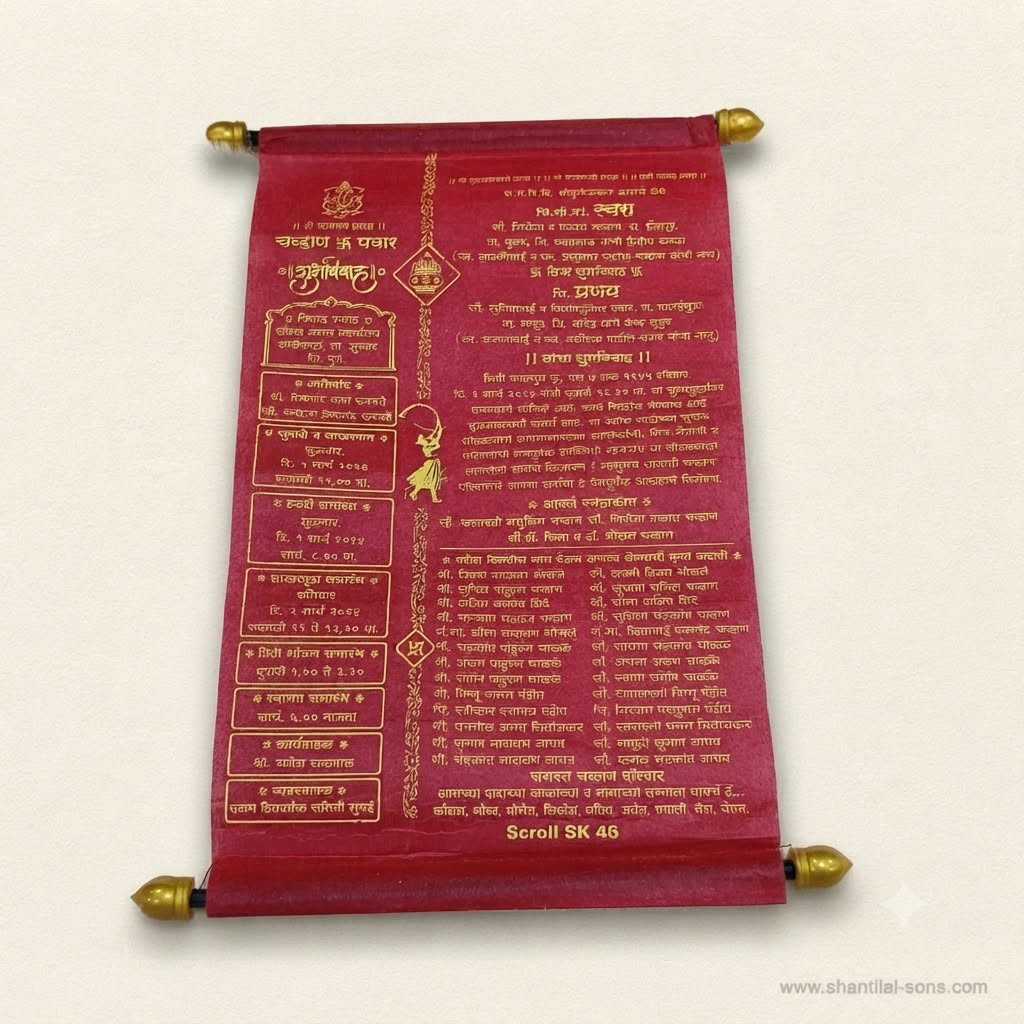 Elegant Scroll Invitation | SSR- 57