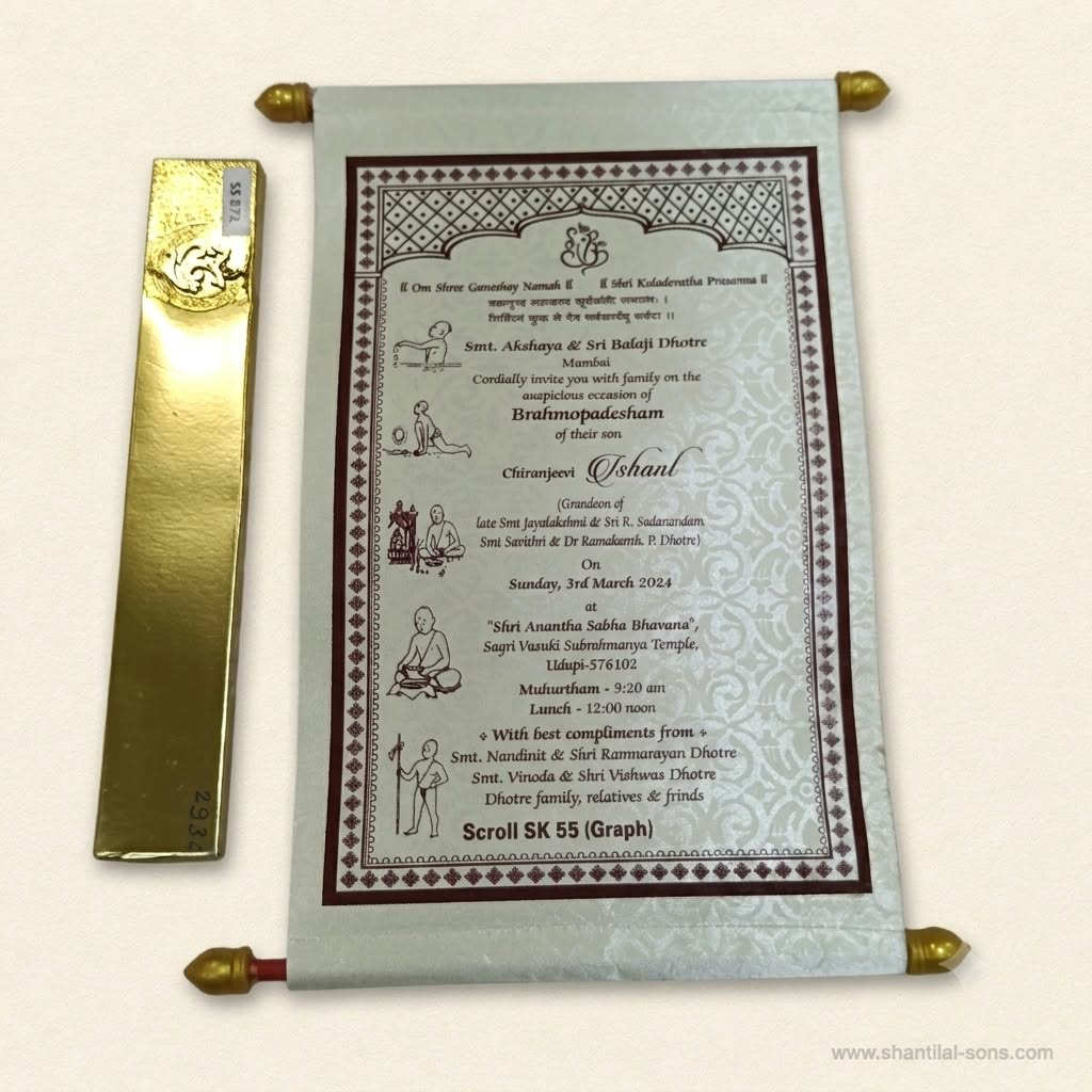 Elegant Scroll Invitation | SSR- 64