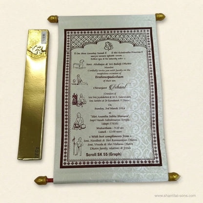 Elegant Scroll Invitation | SSR- 64