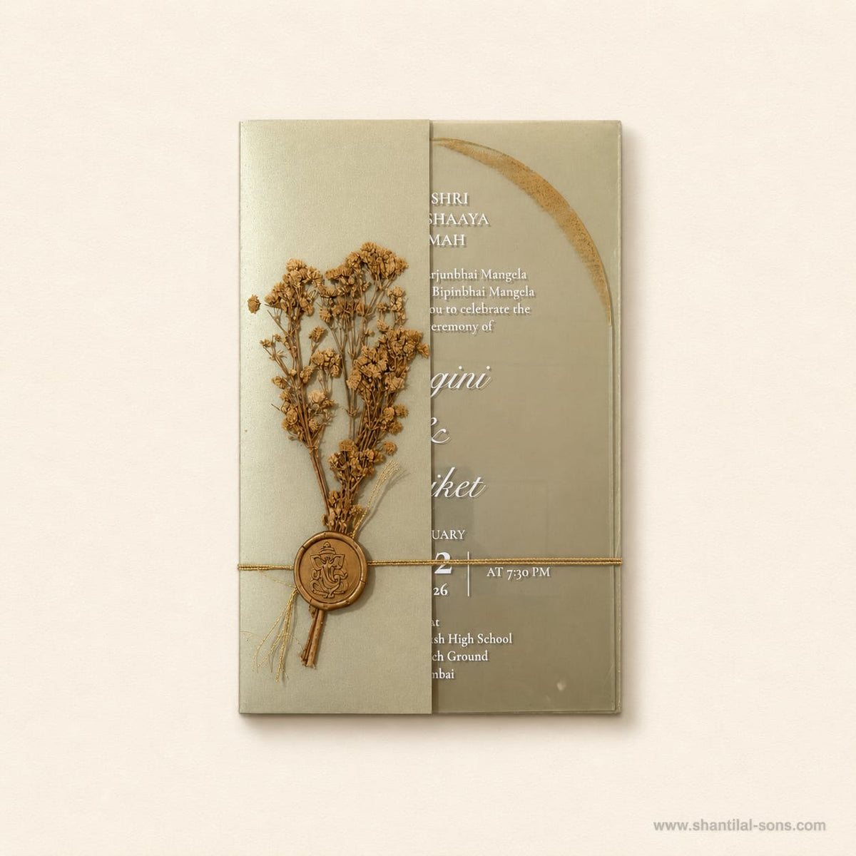 Minimal Wedding Invitation | SS - 8202