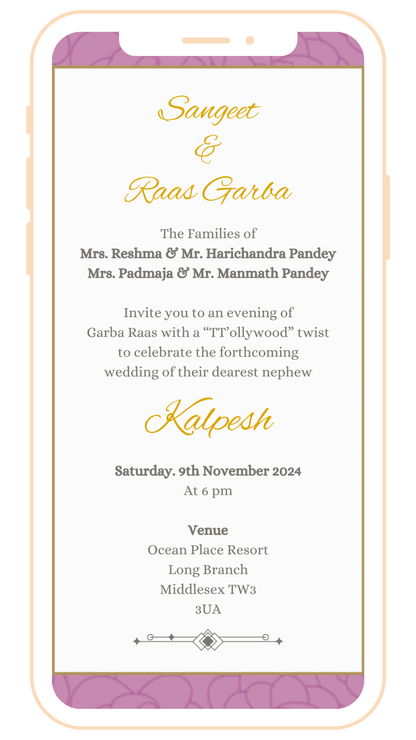 Classy Digital Einvite | E-120