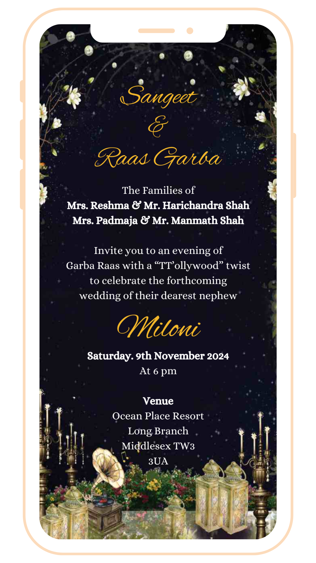 Designer Theme Based Digital Card | E-119