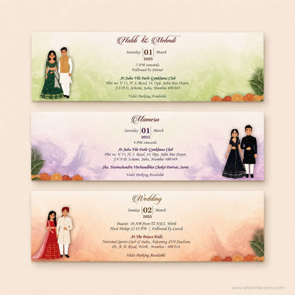 Palace Scroll Wedding Invitation |SSR-37