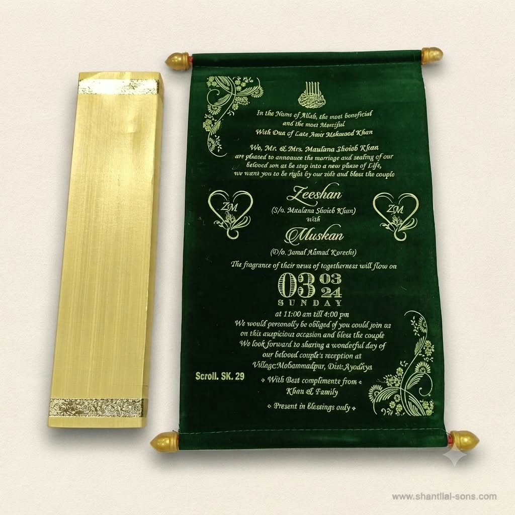 Elegant Scroll Invitation | SSR- 60