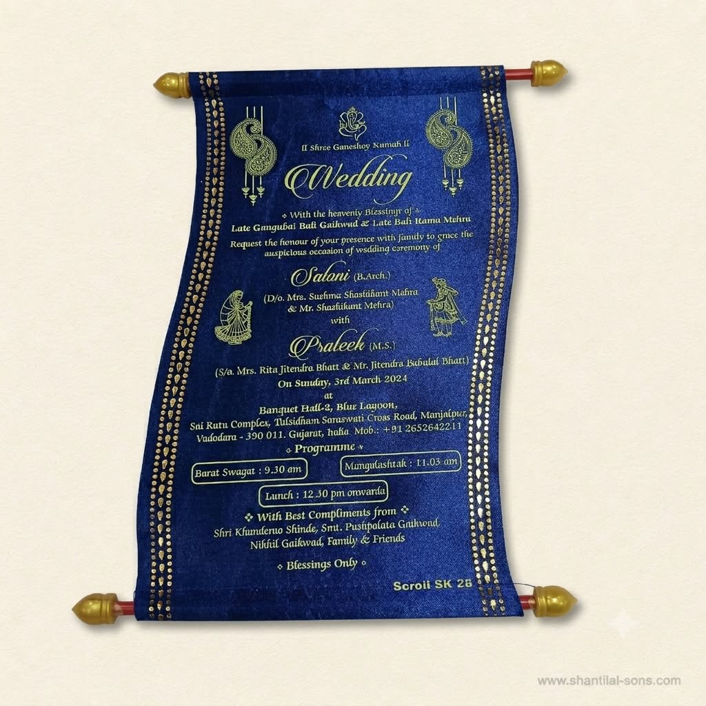 Elegant Scroll Invitation | SSR- 72