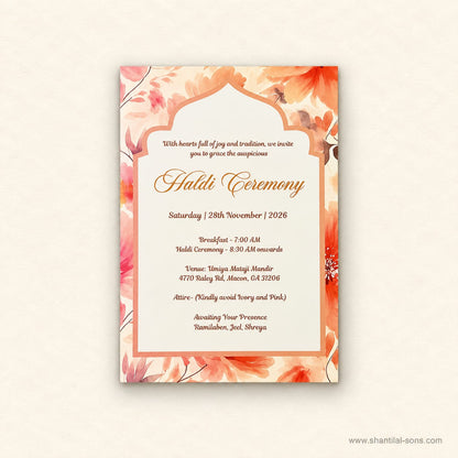 Floral Wedding Invitation | SS - 2009
