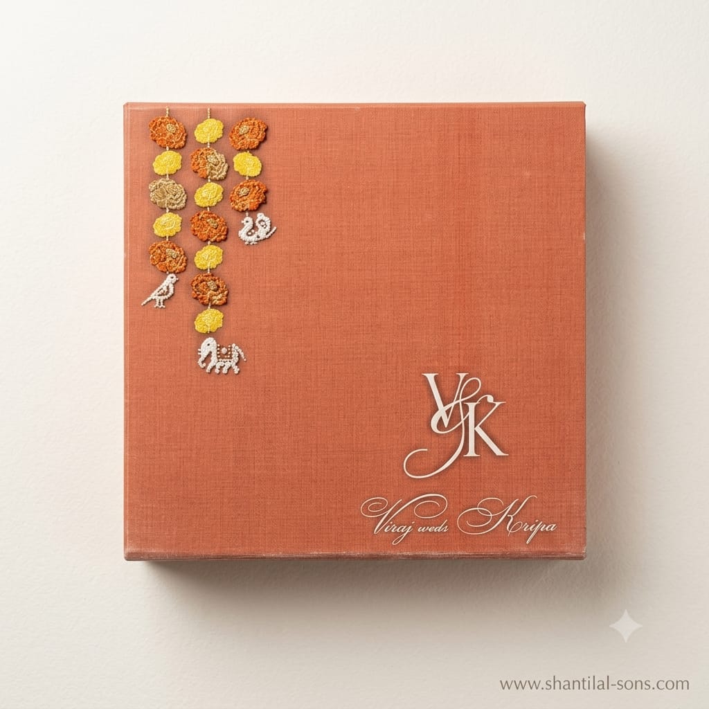 Contemporary Box Wedding Invitation |SS-8105