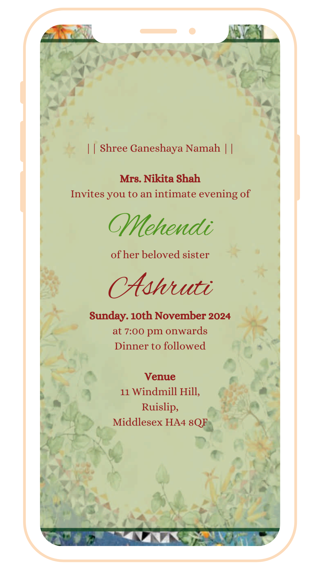 Classy Digital Einvite | E-106