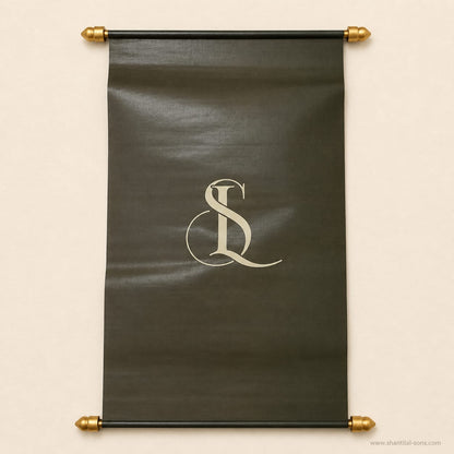 Modern Scroll Wedding Invitation |SSR-48
