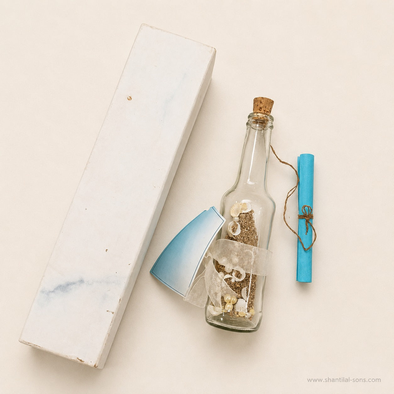 Beach Theme Scroll Wedding Invitation| SSR-31