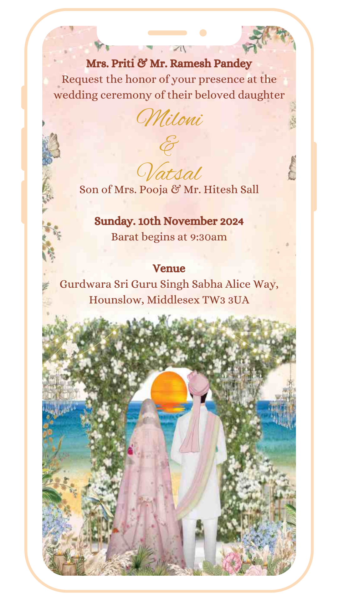 Designer Theme Based Digital Card | E-119