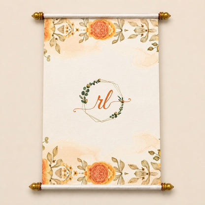 Royal Baraat Scroll Wedding Invitation |SSR-40