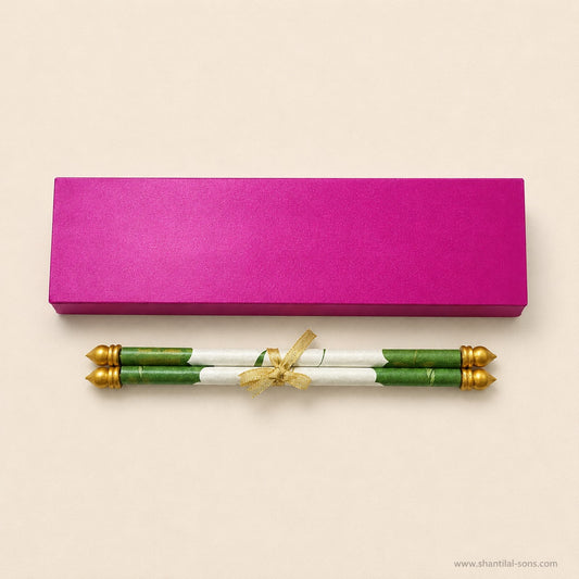 Lotus Scroll Wedding Invitation |SSR-39