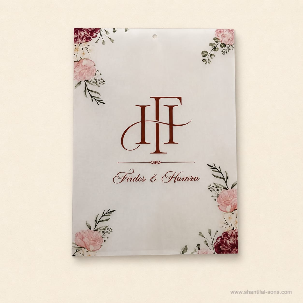 Classy Floral Wedding Invitation | SS - 2039
