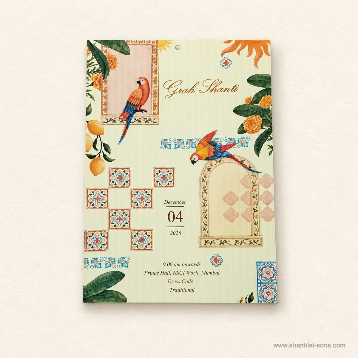 Pichwai Wedding Invitation | SS - 2065