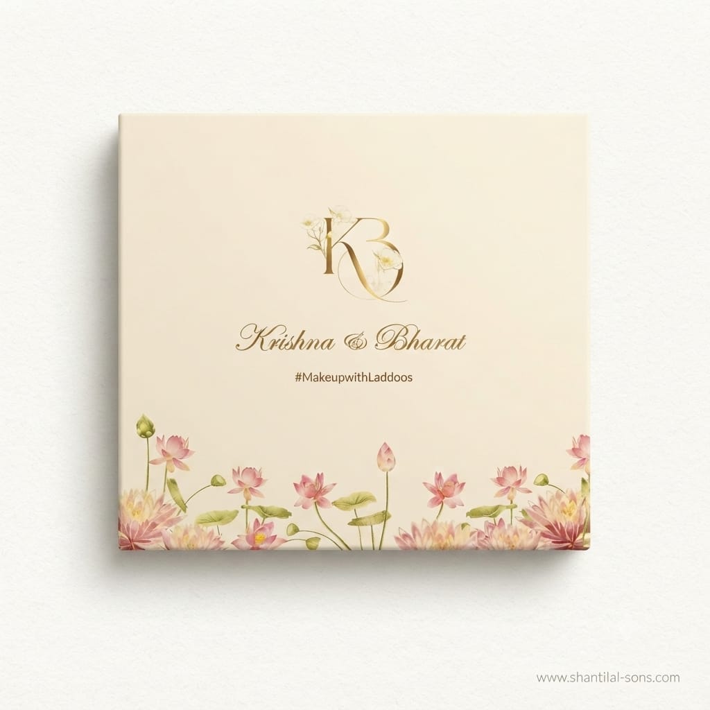 Lotus Wedding Invitation Box | SS-3511