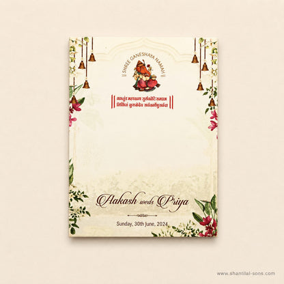 Harmonious Fusion: Designer Pastel Card | SS - 8017