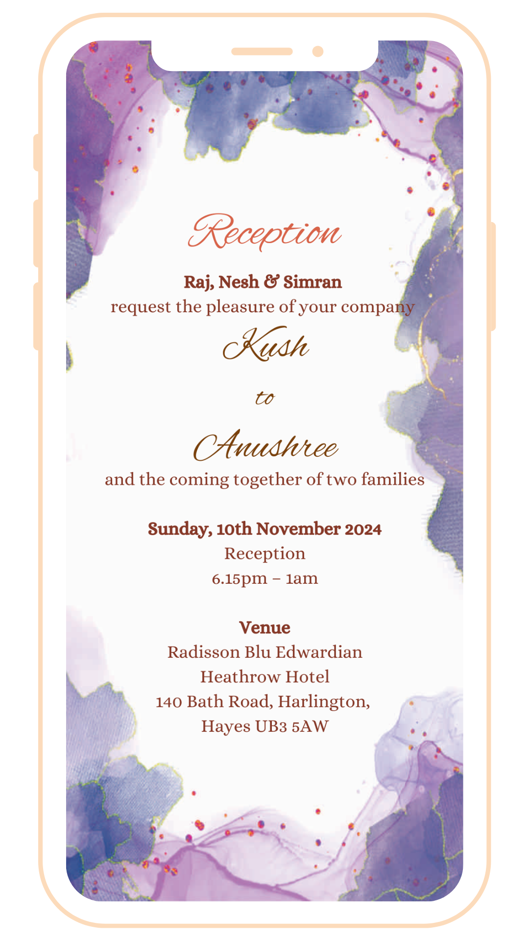 Vibrant Digital Einvite | E-117